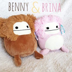 Last Set! Benny & Brina Bigfoot Squishmallows 8"